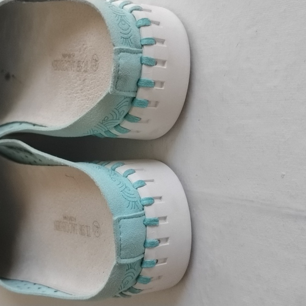 Ilse Jacobsen Tulip Slip On Mule Light Sea Foam Blue Green Size 40 - Picture 6 of 9